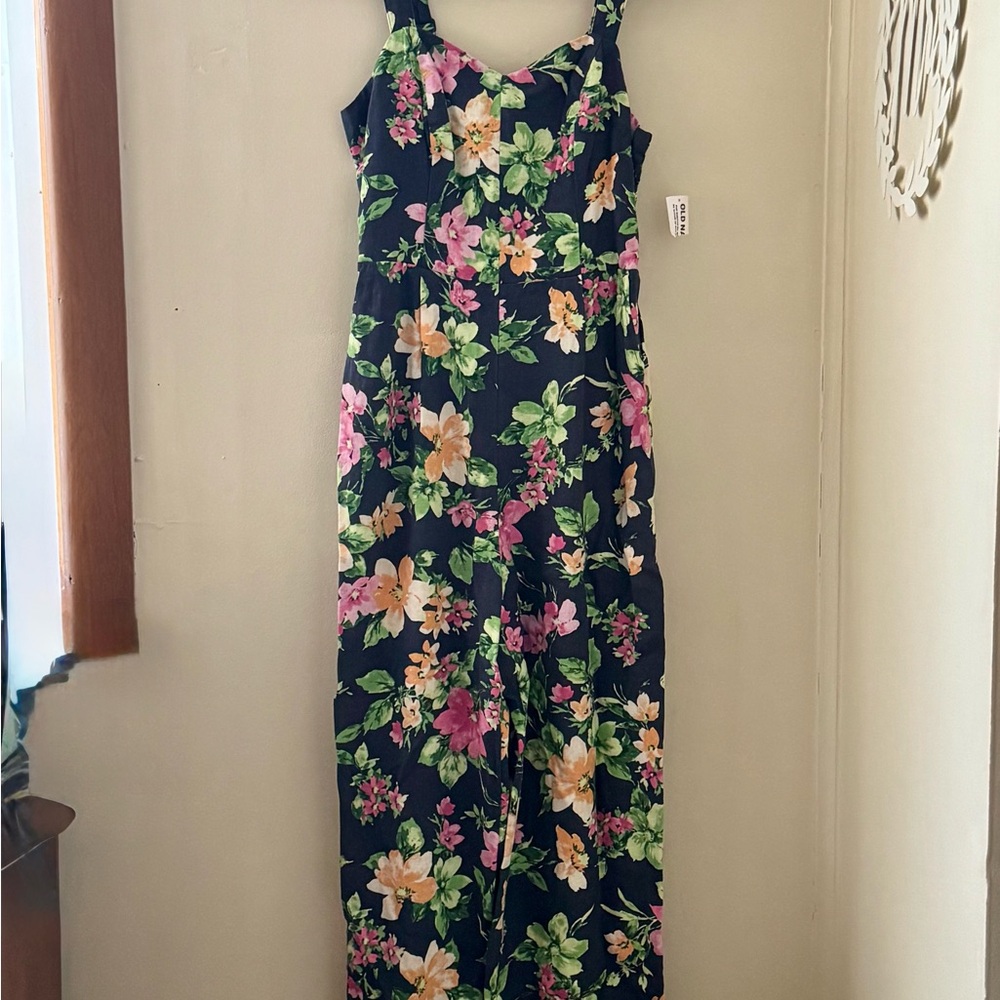 Floral Sleeveless Jumpsuit